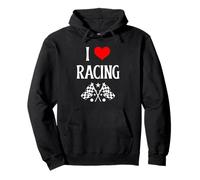 I Love Racing I Heart Racing Amante de Las Carreras competitivas Sudadera con Capucha