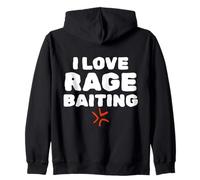 I Love Rage Baiting Funny Gen Z College Unhinged Meme Sudadera con Capucha
