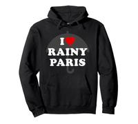 I Love Rainy Paris - Pluviophile - v2 Sudadera con Capucha