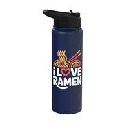 I Love Ramen Fideos Pasión Cita Divertida Stainless Steel Insulated Water Bottle