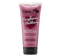 Gel de ducha exfoliante i love raspberry & blackberry, 200 ml, limpia