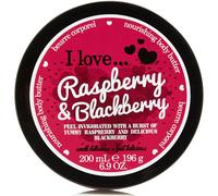 I Love Raspberry & Blackberry Body Butter, Made With 87% Naturally Derived Ingredients Including Shea Butter & Coconut Oil For Soft & Hydrated Skin 200ml