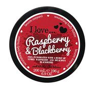 I Love Raspberry & Blackberry Body Butter, Made With 87% Naturally Derived Ingredients Including Shea Butter & Coconut Oil For Soft & Hydrated Skin 200ml