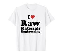 I Love Raw Materials Engineering Student Major Graduation Camiseta