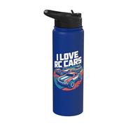 I Love RC Cars Entusiasta Pasión Diseño Stainless Steel Insulated Water Bottle