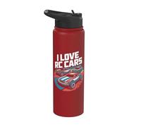 I Love RC Cars Entusiasta Pasión Diseño Stainless Steel Insulated Water Bottle