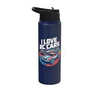 I Love RC Cars Entusiasta Pasión Diseño Stainless Steel Insulated Water Bottle