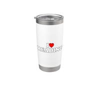 I Love Reading Vaso térmico de acero inoxidable de doble pared
