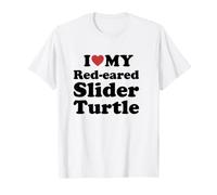 I Love Red-Eared Slider Turtle Camiseta
