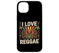 I Love Reggae Boombox Sonido Vibrante Carcasa para iPhone 14 Plus