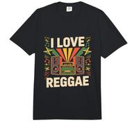 I Love Reggae Boombox Sonido Vibrante Comfort Colors Adult Heavyweight T-Shirt