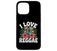 I Love Reggae Micrófono Hibisco Carcasa para iPhone 13 Pro Max