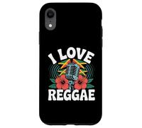 I Love Reggae Micrófono Hibisco Carcasa para iPhone XR