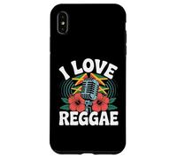 I Love Reggae Micrófono Hibisco Carcasa para iPhone XS Max