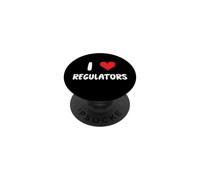 I Love Regulators - Normas de Regulación Cumplimiento Auditoría de Riesgos PopSockets PopGrip Adhesivo