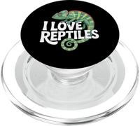I Love Reptiles Camaleón Ilustración PopSockets PopGrip para MagSafe