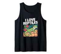 I Love Reptiles Gecko Lagarto Naturaleza Diversión Camiseta sin Mangas