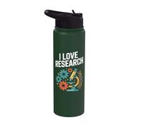 I Love Research Microscopios Ciencia del ADN Stainless Steel Insulated Water Bottle