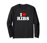 I Love Ribs Food Lover Manga Larga