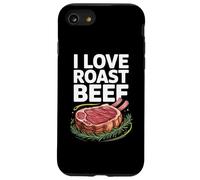I Love Roast Beef Rib Roast Carnívoro BBQ Humor Carcasa para iPhone SE (2020) / 7/8