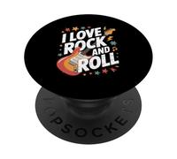 I Love Rock And Roll Guitarra Eléctrica Vibes PopSockets PopGrip Adhesivo