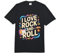 I Love Rock and Roll Music Guitarra Diversión Comfort Colors Adult Heavyweight T-Shirt
