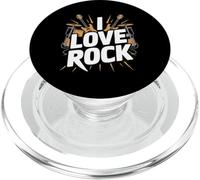 I Love Rock Batería de Guitarra clásica PopSockets PopGrip para MagSafe