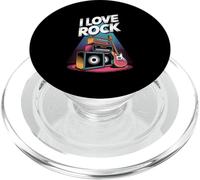 I Love Rock Music Guitarra Amplificador Arte PopSockets PopGrip para MagSafe