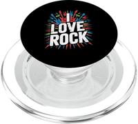 I Love Rock Music Guitarras Micrófonos PopSockets PopGrip para MagSafe