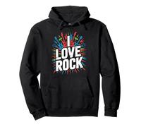 I Love Rock Music Guitarras Micrófonos Sudadera con Capucha