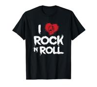 I Love Rock n Roll Música Género Guitarra Camiseta gráfica económica