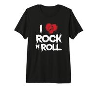 I Love Rock n Roll Música Género Guitarra Camiseta Premium