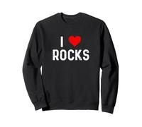 I Love Rocks - Corazón - Geología Geólogo Sedimentario Ígneo Sudadera