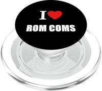 I Love ROM Coms para Mujeres Hombres Chicas Chicos Comedias Románticas PopSockets PopGrip para MagSafe