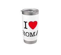 I Love Roma Graphic Tees - Novelty T-Shirts & Cool Designs Vaso térmico de acero inoxidable de doble pared