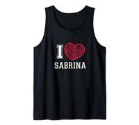 I Love Sabrina Nombre Amo Sabrina Camiseta sin Mangas