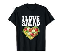 I Love Salad Corazón Pepinos Tomates Camiseta