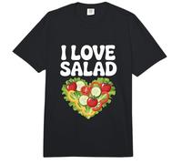 I Love Salad Corazón Pepinos Tomates Comfort Colors Adult Heavyweight T-Shirt