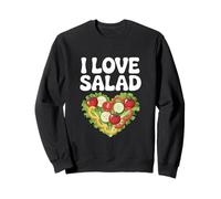 I Love Salad Corazón Pepinos Tomates Sudadera