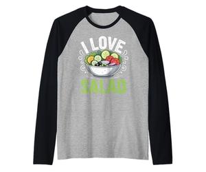 I Love Salad Veggies Veganism World Vegan Day Camiseta Manga Raglan