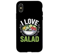 I Love Salad Veggies Veganism World Vegan Day Carcasa para iPhone X/XS