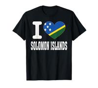 I Love Salomon Islands Corazón Souvenir Lovers Pride Travel Camiseta