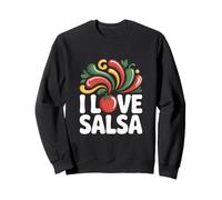 I Love Salsa Enthusiast - Diseño colorido y atrevido Sudadera