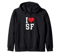 I Love San Francisco - SF - Throwback Design - Classic Sudadera con Capucha