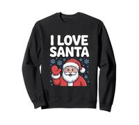 I Love Santa Alegre Holiday Spirit Sudadera