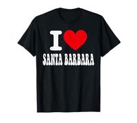 I Love Santa Bárbara California Heart Souvenir CA City Pride Camiseta