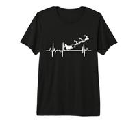I Love Santa Claus Heartbeat Christmas Camiseta Premium
