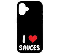 I Love Sauces - Salsas para Salsa para Barbacoa, aderezo Ranchero, Cocinero Carcasa para iPhone 16