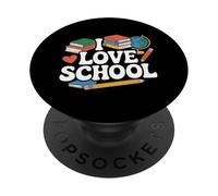 I Love School Books - Globo de lápiz divertido PopSockets PopGrip Adhesivo
