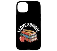 I Love School Books Lápiz Apple Diseño Carcasa para iPhone 15 Plus